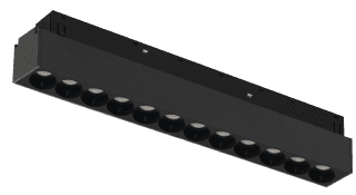 Трековый магнитный светильник iLedex Vision 4822-002-L235-12W-38DG-3000K-BK