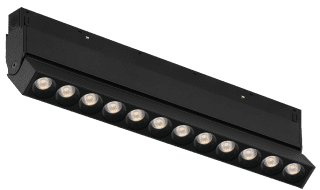 Трековый магнитный светильник iLedex Vision 4822-003-L236-12W-38DG-4000K-BK