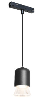 Трековый магнитный светильник iLedex Vision 4822-015-D72-8W-38DG-3000K-BK