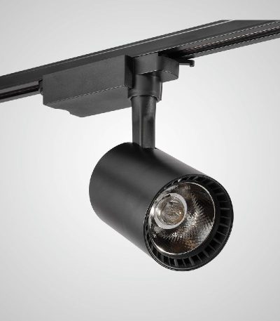 Трековый однофазный светильник AM Group AM182-BK 3000K
