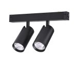 Трековый однофазный светильник AM Group AM528 BK-220V-2X10W SMART