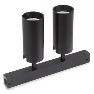 Трековый однофазный светильник AM Group Plain Opal AM590 2X10W 3000K BK