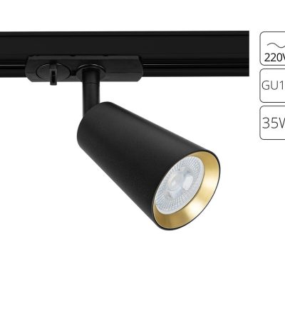 Трековый однофазный светильник Arte Lamp Cintura A2355PL-1BK