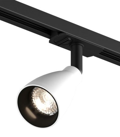 Трековый однофазный светильник Denkirs Bell DK6050-BW+BK