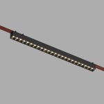 Трековый однофазный светильник Denkirs Belty Grill DK5573-BK