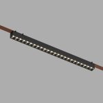 Трековый однофазный светильник Denkirs Belty grill DK5672-BK