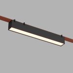 Трековый однофазный светильник Denkirs Belty Linear DK5575-BK