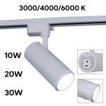 Трековый однофазный светильник Reluce 06650-9.3-LED10/20/30W CCT WT