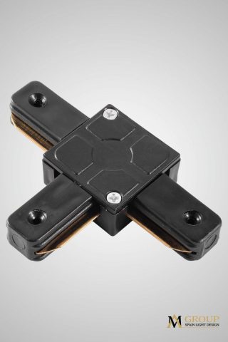 Трековый однофазный T-образный соединитель AM Group AM174 BK