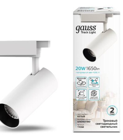Трековый светодиодный светильник Gauss Track Light Led TR068