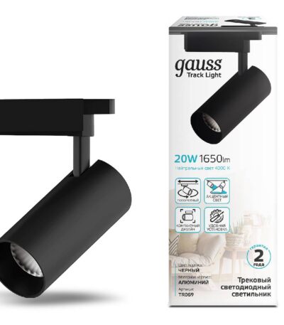 Трековый светодиодный светильник Gauss Track Light Led TR069