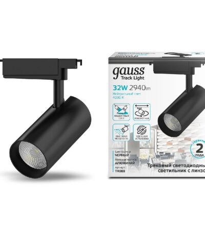 Трековый светодиодный светильник Gauss Track Light Led TR088