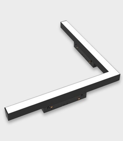 Трековый угловой магнитный светильник Italline Atom IT012-5044 black 3000K