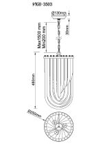 Подвесная люстра Garda Decor 91GH-3503