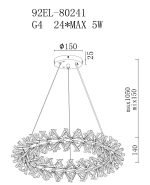 Подвесная люстра Garda Decor 92EL-80241 Подвесная люстра Garda Decor 92EL-80241