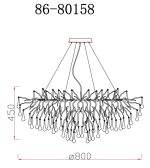 Подвесная люстра Garda Decor 86-80158 Подвесная люстра Garda Decor 86-80158