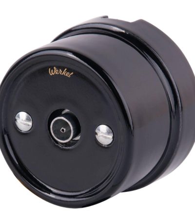 ТВ розетка Werkel Retro черная WL18-02-05 4690389100819