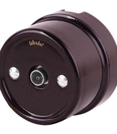 ТВ розетка Werkel Retro коричневая WL18-02-05 4690389100734
