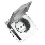 Розетка 1-местная с/з с защитной шторкой Stekker Катрин 39580