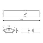 Линейный потолочный светильник Gauss ДПО 909427260