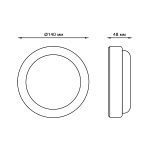 Уличный светодиодный светильник Gauss 126411312-S