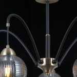 Люстра на штанге Illumico IL0433-5PSQ-79 BK AB