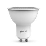Лампа светодиодная диммируемая Gauss GU10 5W 4100K матовая 101506205-D