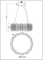 Подвесная люстра Wertmark Nelly WE158.24.103