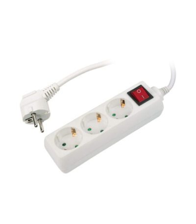 Удлинитель (02915) Uniel 2гн х 3м с/з + выкл Стандарт S-GCD2-3B