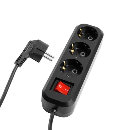 Удлинитель 3-местный с/з с выключателем Stekker Home HM03-31-03 50422