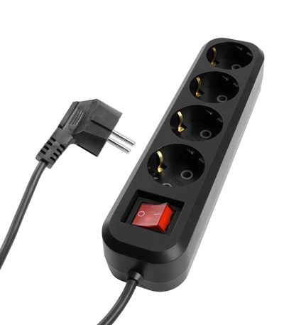 Удлинитель 4-местный с/з с выключателем Stekker Home HM03-41-05 50426