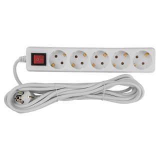 Удлинитель бытовой General GES-16-3x100-5-7m-S 470048