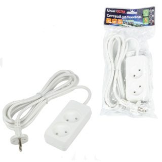 Удлинитель бытовой Uniel Ultra S-CU2-3 WHITE UL-00009977
