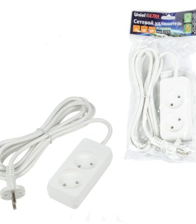 Удлинитель бытовой Uniel Ultra S-CU2-3 WHITE UL-00009977