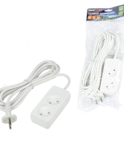 Удлинитель бытовой Uniel Ultra S-CU2-5 WHITE UL-00009978
