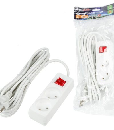 Удлинитель бытовой Uniel Ultra S-CU2-5B WHITE UL-00009993