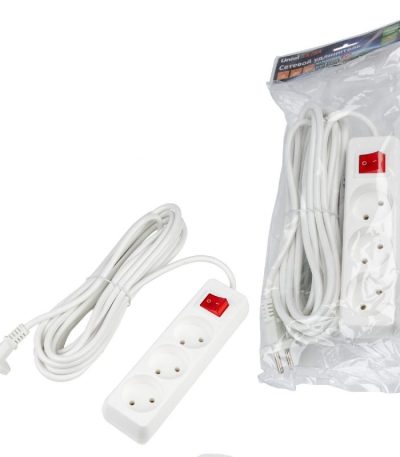 Удлинитель бытовой Uniel Ultra S-CU3-7B WHITE UL-00009997