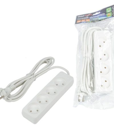 Удлинитель бытовой Uniel Ultra S-CU4-3 WHITE UL-00009988