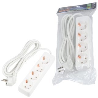 Удлинитель бытовой Uniel Ultra S-GCU4-3 WHITE UL-00010006