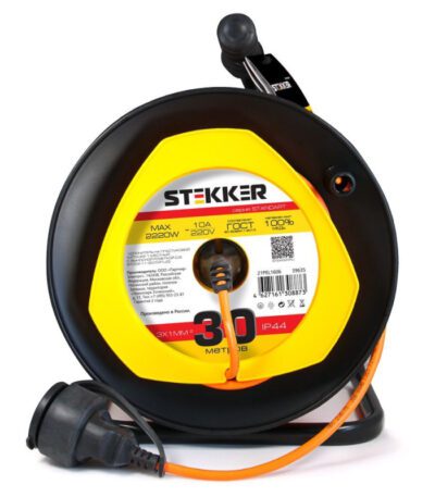 Удлинитель на пластиковой катушке Feron STD02-11-30 39635