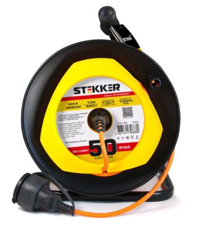 Удлинитель на пластиковой катушке Feron STD02-11-50 39636