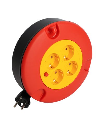 Удлинитель-рулетка на 4 розетки с/з Stekker Standart STD06-40-30 5м 50178