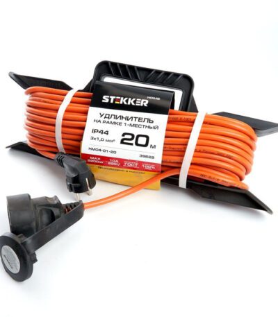 Удлинитель-шнур на рамке 1-местный Feron HM04-01-20 39628