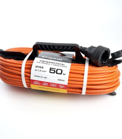 Удлинитель-шнур на рамке 1-местный Feron HM05-01-50 39634