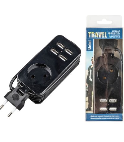 Удлинитель Uniel S-CT1-1,5U BLACK UL-00011133