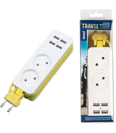 Удлинитель Uniel S-CT2-1,5U WHITE/GREEN UL-00011134