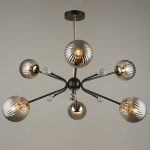 Люстра на штанге Reluce 04901-0.3-06 COFFEE+FGD