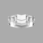 Угловой элемент 90° Denkirs Smart One TR2026-WH