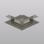 Угловой соединитель для магнитного шинопровода Denkirs Shine Hide TR5705-DN