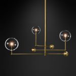 Люстра на штанге Delight Collection Globe Mobile KG0835P-3 brass